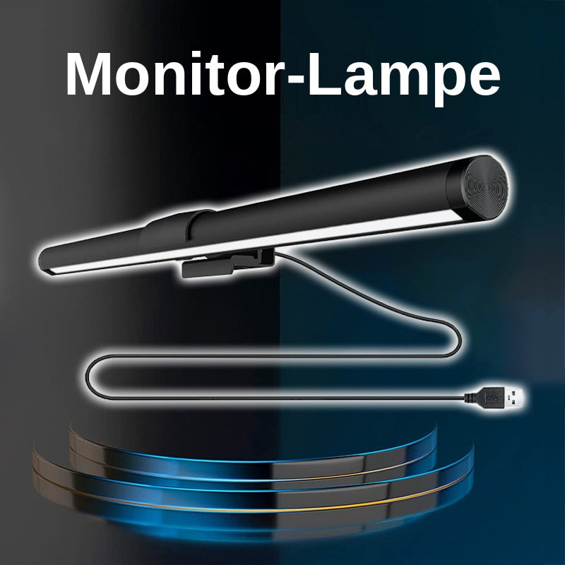 nextronix Monitor-Lampe C105 – Bildschirmleuchte mit Touch-Steuerung, dimmbar & Anti-Blaulicht (2700–6500 K, USB)