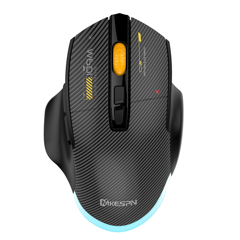 W601 Ergonomische 2,4G Tri-Mode Wireless BT wiederaufladbare Silent Mouse 12800 DPI 7-Tasten-Programmier-Gaming-Maus für PC/Desktop