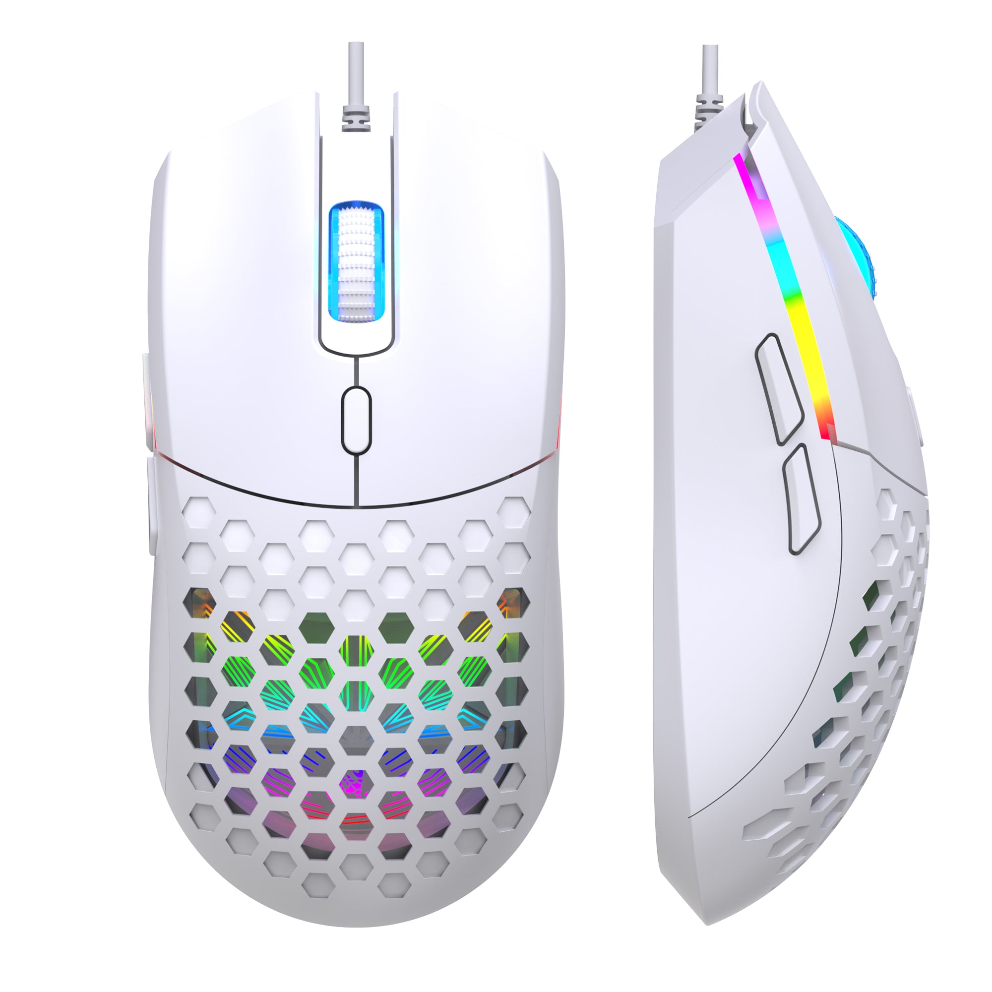Gaming Maus S500 Optische Gaming-Maus für Rechtshänder, 6400 DPI