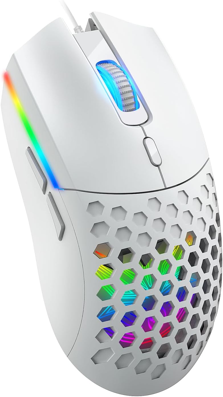 S500 Gaming-Maus – RGB, 6400 DPI, Honeycomb